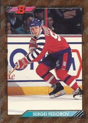 #205 Sergei Fedorov - Detroit Red Wings - 1992-93 Bowman Hockey