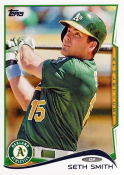 #205 Seth Smith - Oakland Athletics - 2014 Topps Baseball
