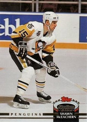 #205 Shawn McEachern - Pittsburgh Penguins - 1992-93 Stadium Club Hockey