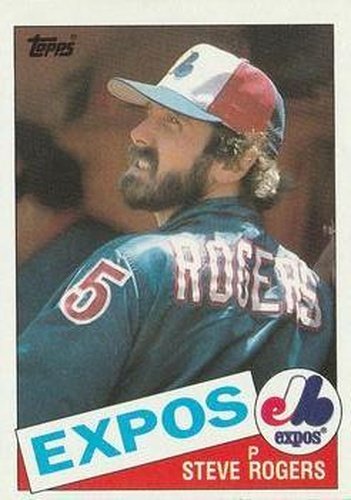 #205 Steve Rogers - Montreal Expos - 1985 Topps Baseball