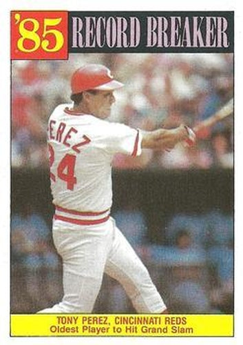 #205 Tony Perez - Cincinnati Reds - 1986 Topps Baseball