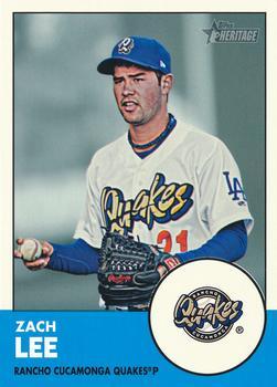 #205 Zach Lee - Rancho Cucamonga Quakes - 2012 Topps Heritage Minor League Baseball