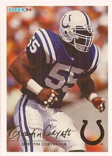 #205 Quentin Coryatt - Indianapolis Colts - 1994 Fleer Football