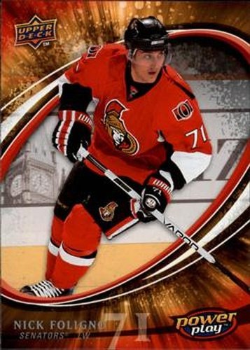 #205 Nick Foligno - Ottawa Senators - 2008-09 Upper Deck Power Play Box Set Hockey