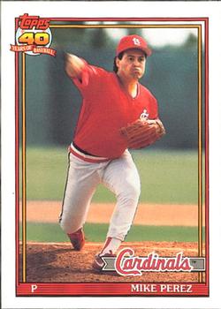#205 Mike Perez - St. Louis Cardinals - 1991 O-Pee-Chee Baseball