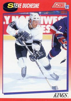 #205 Steve Duchesne - Los Angeles Kings - 1991-92 Score Canadian Bilingual Hockey