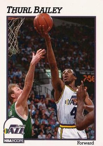 #205 Thurl Bailey - Utah Jazz - 1991-92 Hoops Basketball