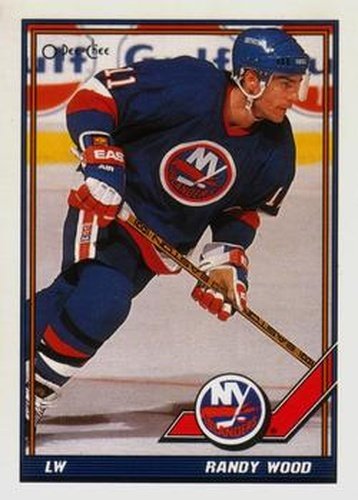 #205 Randy Wood - New York Islanders - 1991-92 O-Pee-Chee Hockey