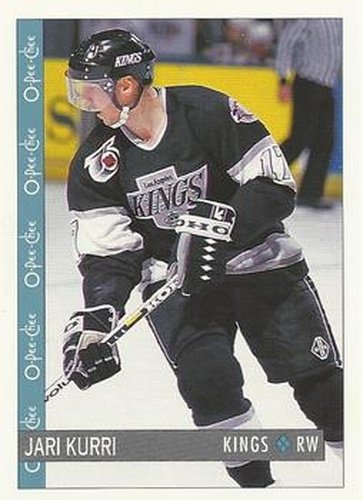 #205 Jari Kurri - Los Angeles Kings - 1992-93 O-Pee-Chee Hockey