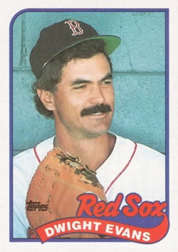 #205 Dwight Evans - Boston Red Sox - 1989 Topps Baseball