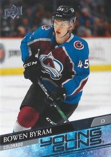 #205 Bowen Byram - Colorado Avalanche - 2020-21 Upper Deck Hockey