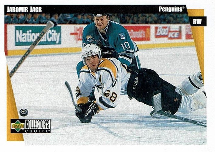 #205 Jaromir Jagr - Pittsburgh Penguins - 1997-98 Collector's Choice Hockey