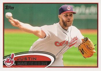 #205 Justin Masterson - Cleveland Indians - 2012 Topps Baseball