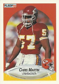 #205 Chris Martin - Kansas City Chiefs - 1990 Fleer Football