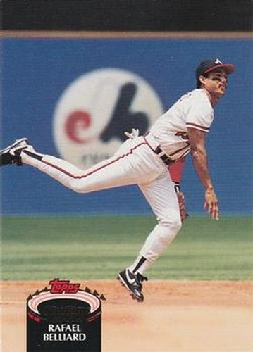 #105 Rafael Belliard - Atlanta Braves - 1992 Stadium Club Baseball