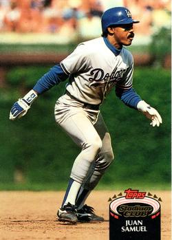 #11 Juan Samuel - Los Angeles Dodgers - 1992 Stadium Club Baseball