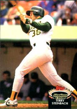 #22 Terry Steinbach - Oakland Athletics - 1992 Stadium Club Baseball