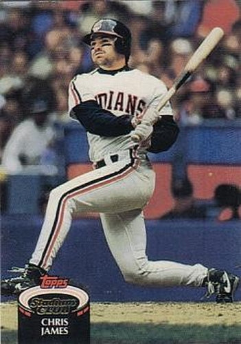 #23 Chris James - Cleveland Indians - 1992 Stadium Club Baseball
