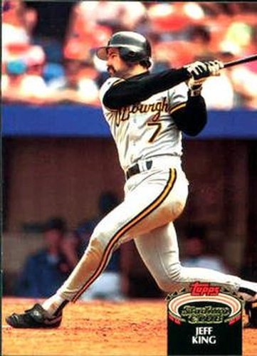 #24 Jeff King - Pittsburgh Pirates - 1992 Stadium Club Baseball