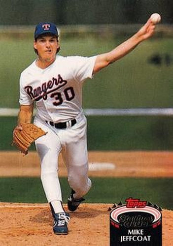 #265 Mike Jeffcoat - Texas Rangers - 1992 Stadium Club Baseball