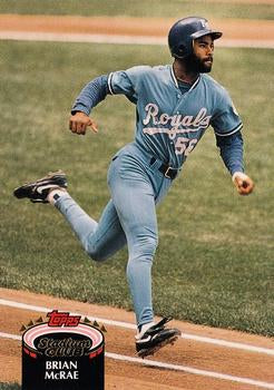 #270 Brian McRae - Kansas City Royals - 1992 Stadium Club Baseball