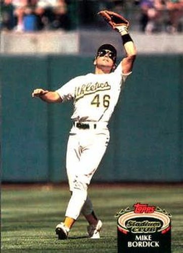 #272 Mike Bordick - Oakland Athletics - 1992 Stadium Club Baseball