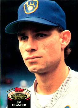 #274 Jim Olander - Milwaukee Brewers - 1992 Stadium Club Baseball