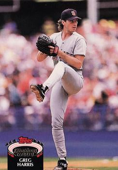 #275 Greg Harris - San Diego Padres - 1992 Stadium Club Baseball
