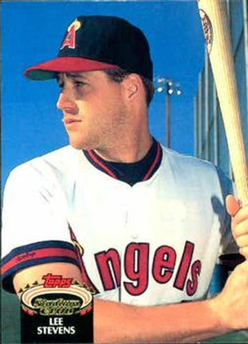 #281 Lee Stevens - California Angels - 1992 Stadium Club Baseball
