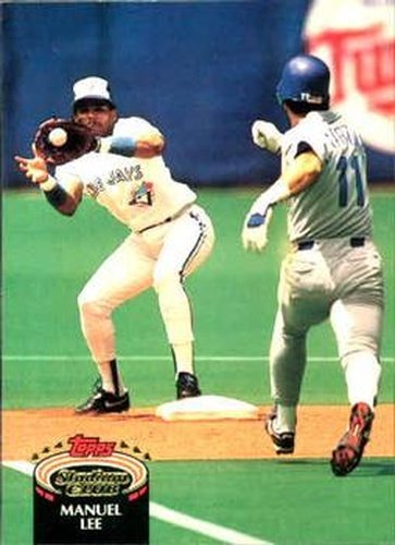 #283 Manuel Lee - Toronto Blue Jays - 1992 Stadium Club Baseball