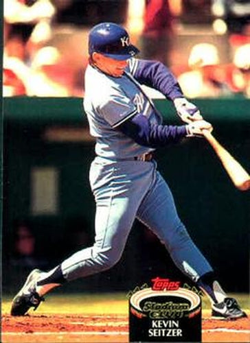 #285 Kevin Seitzer - Kansas City Royals - 1992 Stadium Club Baseball