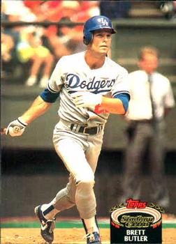 #292 Brett Butler - Los Angeles Dodgers - 1992 Stadium Club Baseball