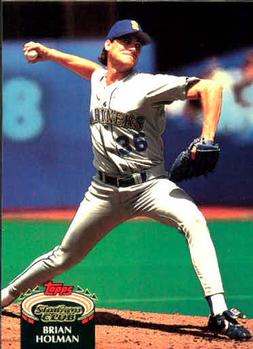 #295 Brian Holman - Seattle Mariners - 1992 Stadium Club Baseball