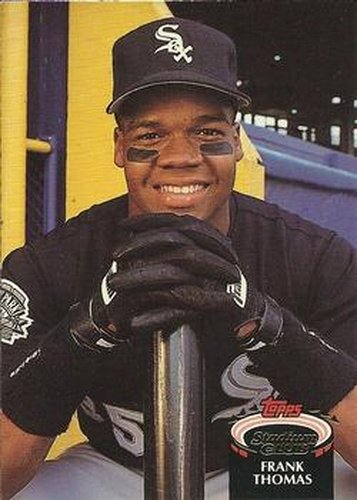 #301 Frank Thomas - Chicago White Sox - 1992 Stadium Club Baseball