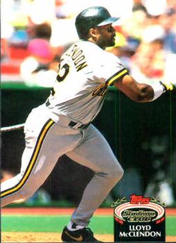 #302 Lloyd McClendon - Pittsburgh Pirates - 1992 Stadium Club Baseball