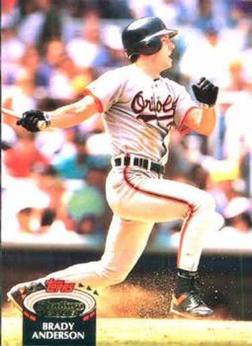 #303 Brady Anderson - Baltimore Orioles - 1992 Stadium Club Baseball
