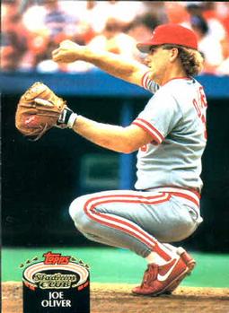 #306 Joe Oliver - Cincinnati Reds - 1992 Stadium Club Baseball