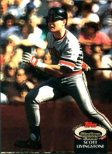 #317 Scott Livingstone - Detroit Tigers - 1992 Stadium Club Baseball