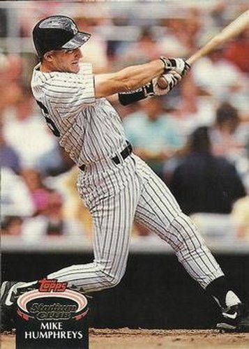 #319 Mike Humphreys - New York Yankees - 1992 Stadium Club Baseball