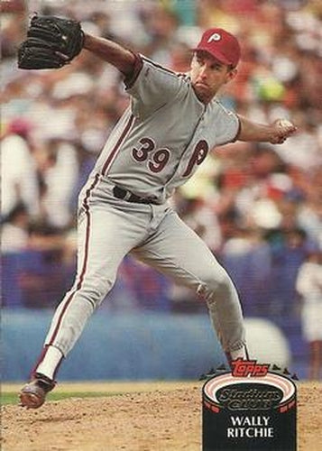 #324 Wally Ritchie - Philadelphia Phillies - 1992 Stadium Club Baseball