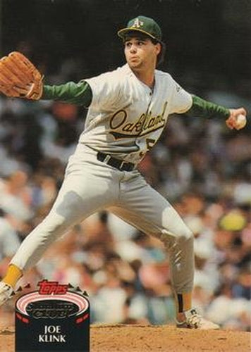 #326 Joe Klink - Oakland Athletics - 1992 Stadium Club Baseball