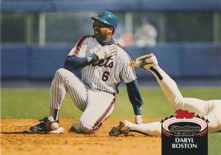 #328 Daryl Boston - New York Mets - 1992 Stadium Club Baseball
