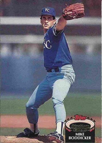#39 Mike Boddicker - Kansas City Royals - 1992 Stadium Club Baseball