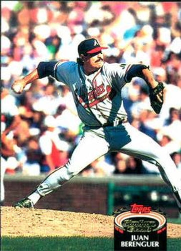 #44 Juan Berenguer - Atlanta Braves - 1992 Stadium Club Baseball
