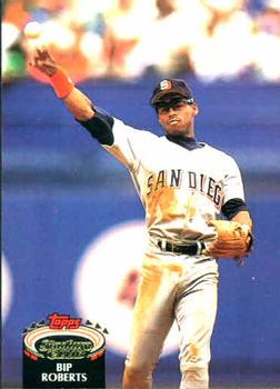 #48 Bip Roberts - San Diego Padres - 1992 Stadium Club Baseball