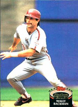 #4 Wally Backman - Philadelphia Phillies - 1992 Stadium Club Baseball