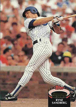#50 Ryne Sandberg - Chicago Cubs - 1992 Stadium Club Baseball