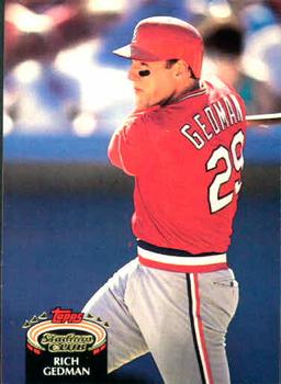 #58 Rich Gedman - St. Louis Cardinals - 1992 Stadium Club Baseball