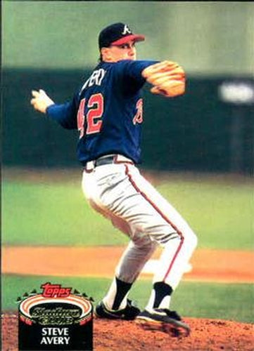 #60 Steve Avery - Atlanta Braves - 1992 Stadium Club Baseball