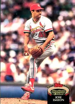 #67 Jose DeLeon - St. Louis Cardinals - 1992 Stadium Club Baseball
